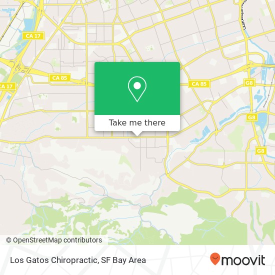 Los Gatos Chiropractic map