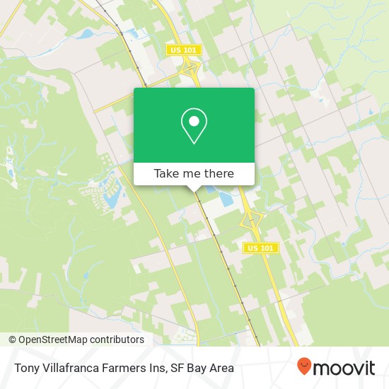 Mapa de Tony Villafranca Farmers Ins