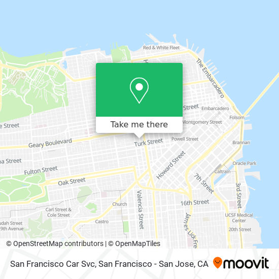 San Francisco Car Svc map