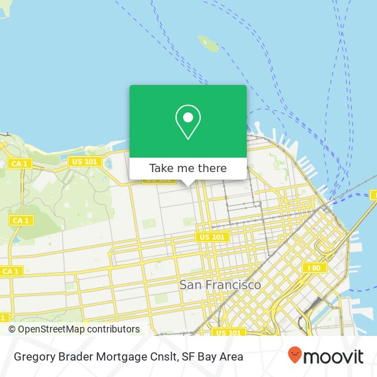 Mapa de Gregory Brader Mortgage Cnslt