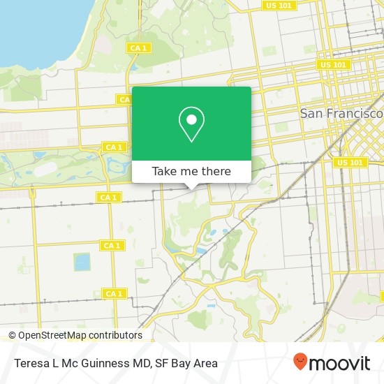 Teresa L Mc Guinness MD map