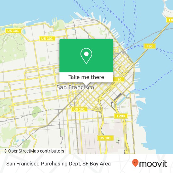 Mapa de San Francisco Purchasing Dept