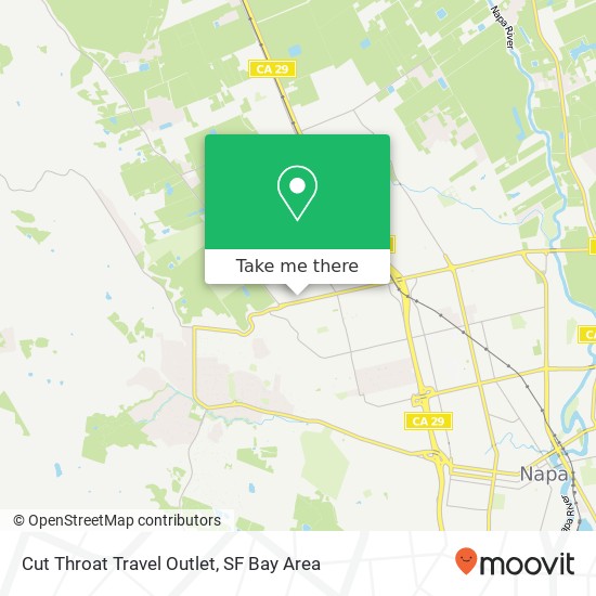 Cut Throat Travel Outlet map
