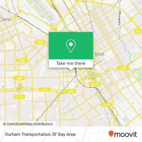 Mapa de Durham Transportation