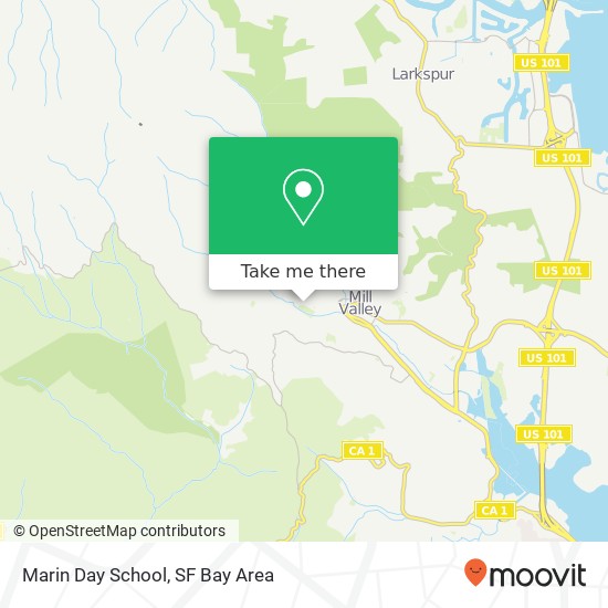 Marin Day School map