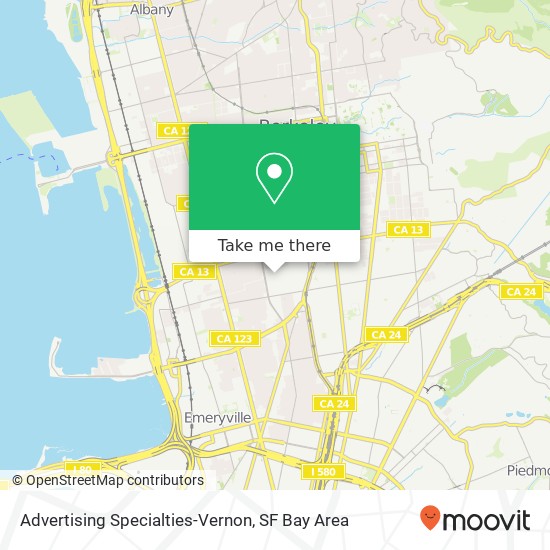 Mapa de Advertising Specialties-Vernon