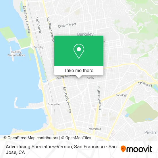 Advertising Specialties-Vernon map