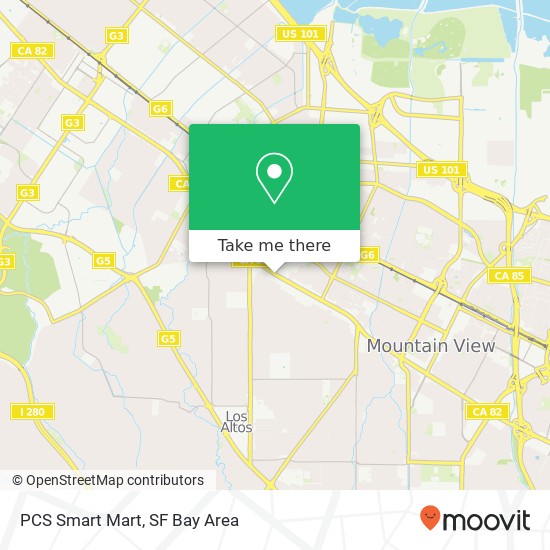PCS Smart Mart map