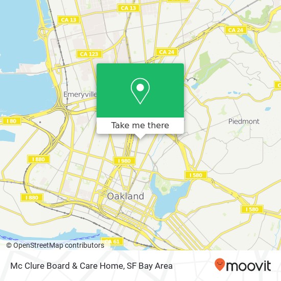 Mapa de Mc Clure Board & Care Home