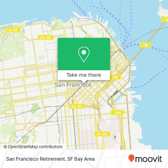 Mapa de San Francisco Retirement
