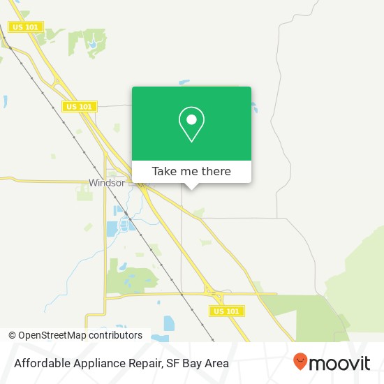 Mapa de Affordable Appliance Repair