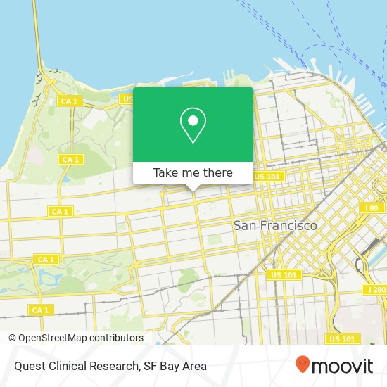 Mapa de Quest Clinical Research