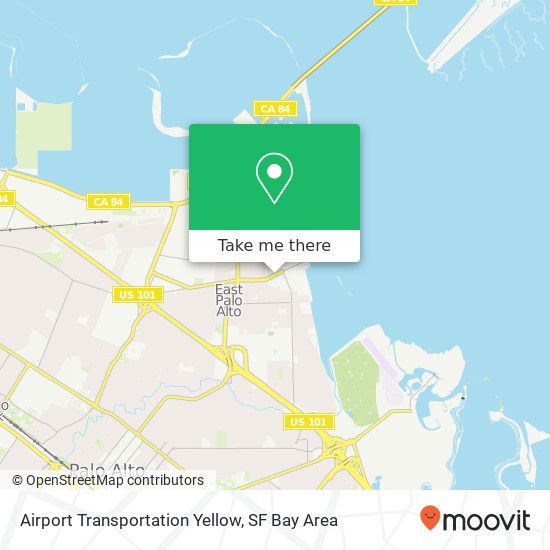 Airport Transportation Yellow map