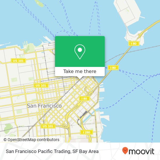 Mapa de San Francisco Pacific Trading