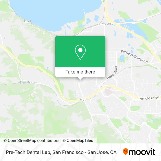 Mapa de Pre-Tech Dental Lab