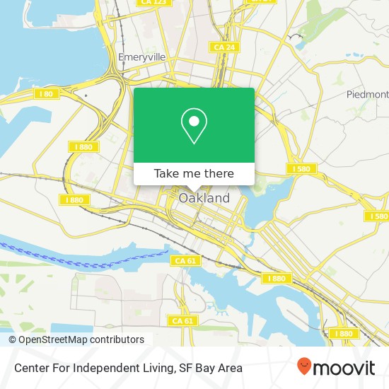 Center For Independent Living map