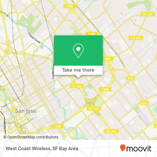 West Coast Wireless map