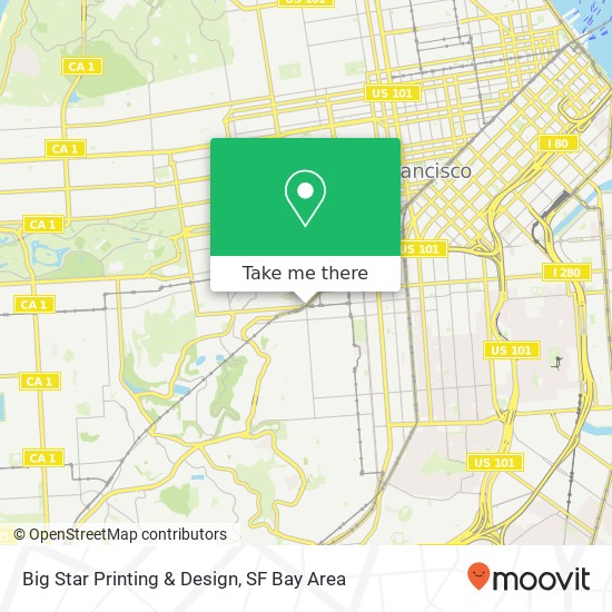 Big Star Printing & Design map