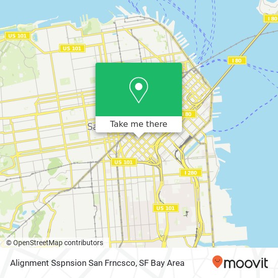 Mapa de Alignment Sspnsion San Frncsco