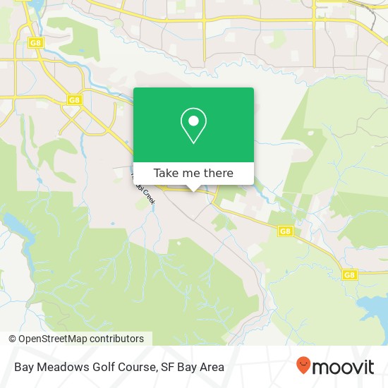 Mapa de Bay Meadows Golf Course