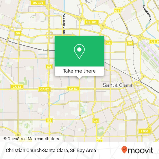 Christian Church-Santa Clara map