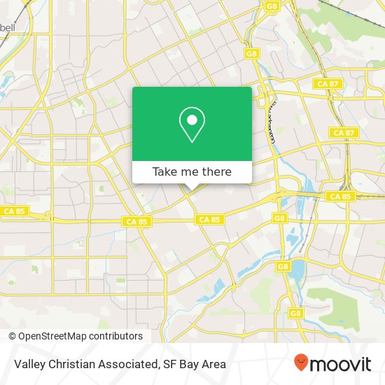 Valley Christian Associated map