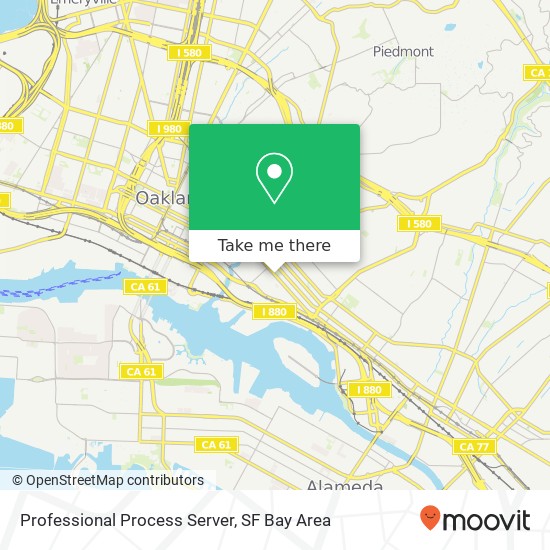 Mapa de Professional Process Server