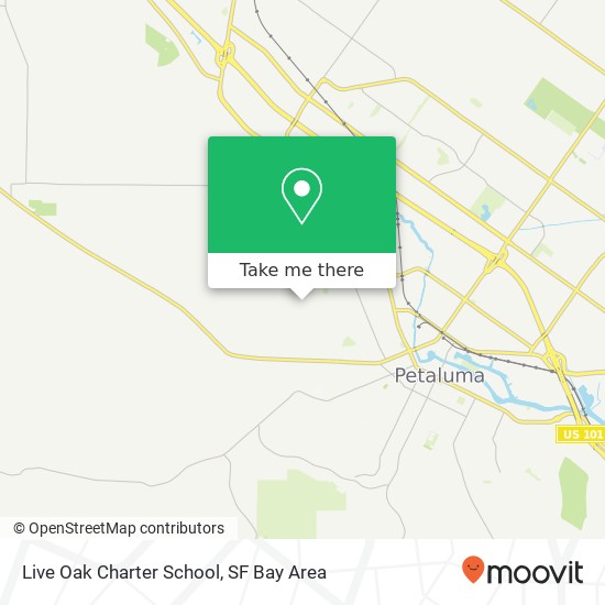 Mapa de Live Oak Charter School