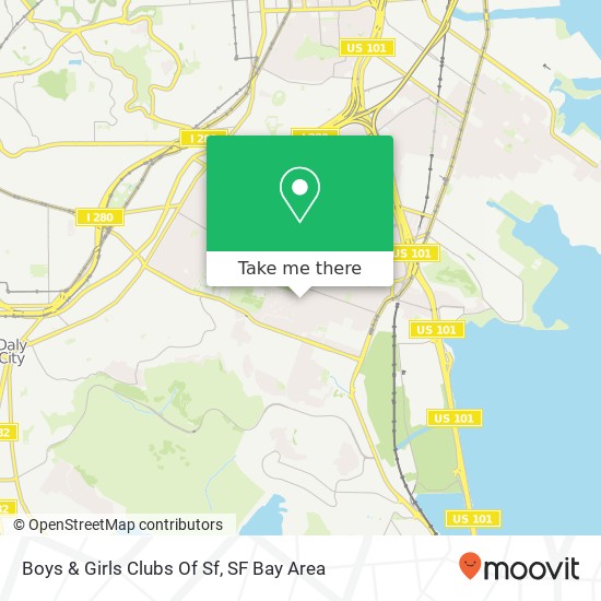 Boys & Girls Clubs Of Sf map