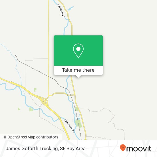 James Goforth Trucking map