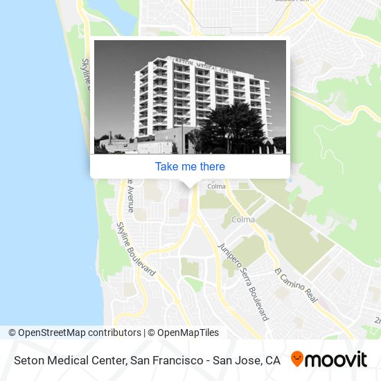 Mapa de Seton Medical Center