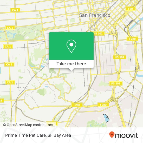 Mapa de Prime Time Pet Care