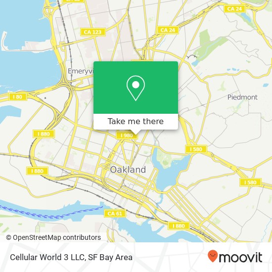 Mapa de Cellular World 3 LLC