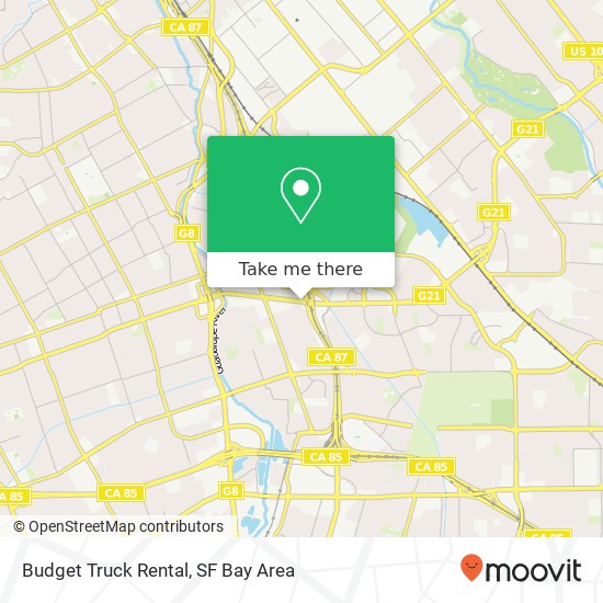 Mapa de Budget Truck Rental