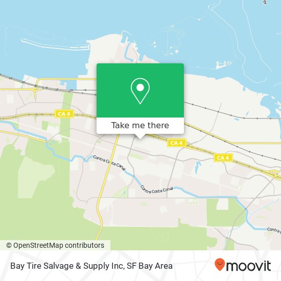 Mapa de Bay Tire Salvage & Supply Inc