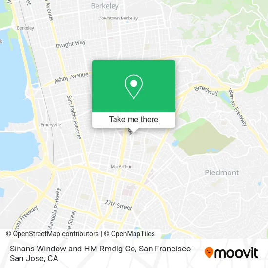 Sinans Window and HM Rmdlg Co map