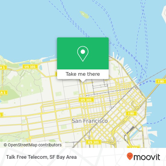 Mapa de Talk Free Telecom