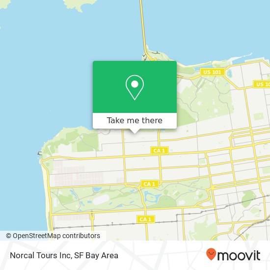 Norcal Tours Inc map