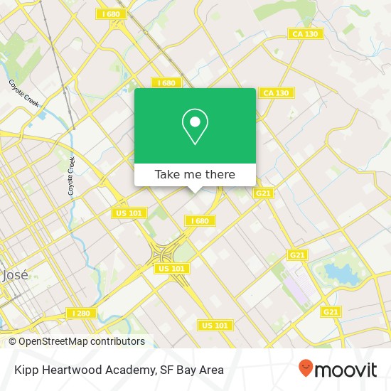 Mapa de Kipp Heartwood Academy