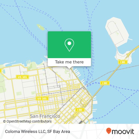 Coloma Wireless LLC map