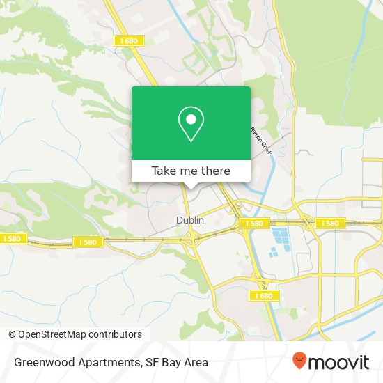 Mapa de Greenwood Apartments