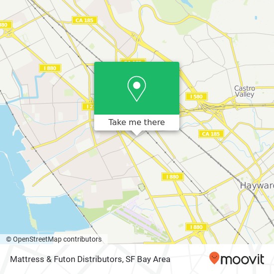 Mattress & Futon Distributors map