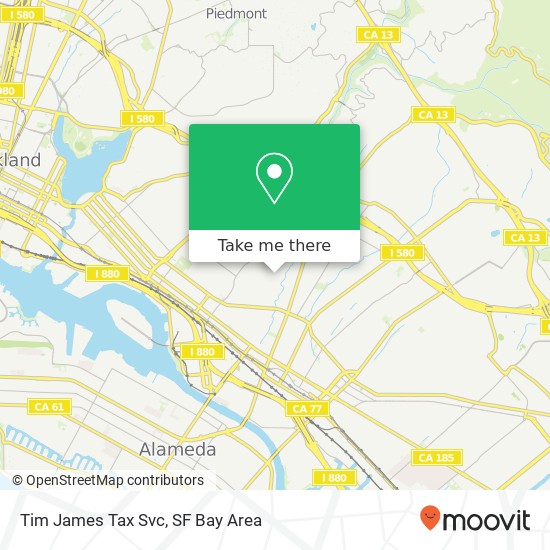Tim James Tax Svc map