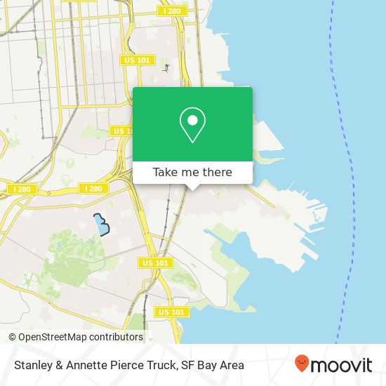 Stanley & Annette Pierce Truck map