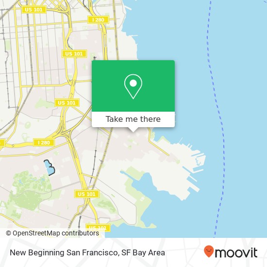 Mapa de New Beginning San Francisco