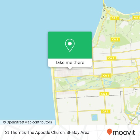 Mapa de St Thomas The Apostle Church