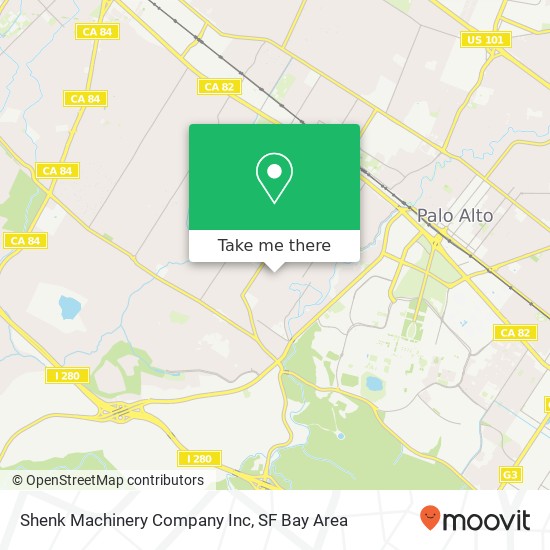 Shenk Machinery Company Inc map