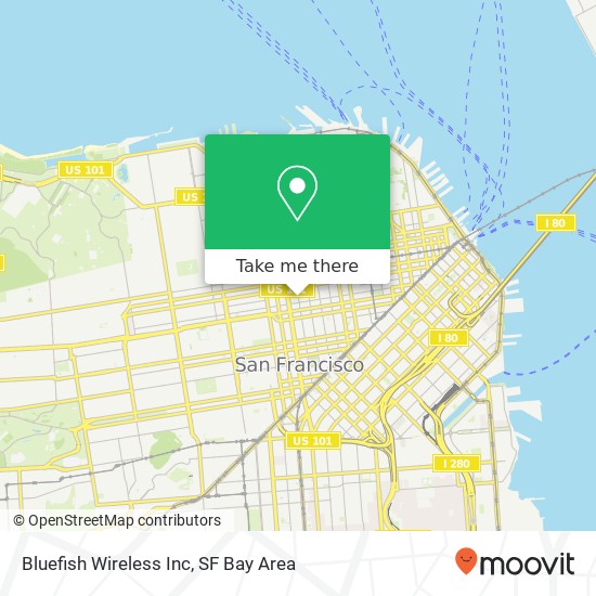 Mapa de Bluefish Wireless Inc