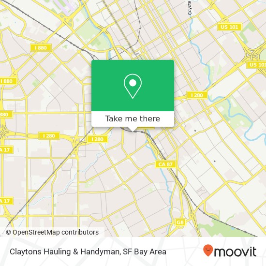 Claytons Hauling & Handyman map