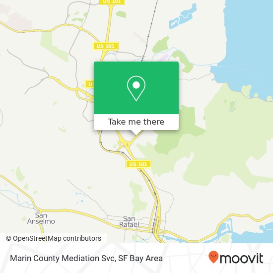 Marin County Mediation Svc map